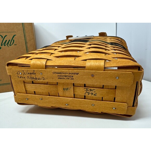 Longaberger 1996 Collectors Club Charter Member Basket Combo FAMILY SIGNED - Picture 15 of 16